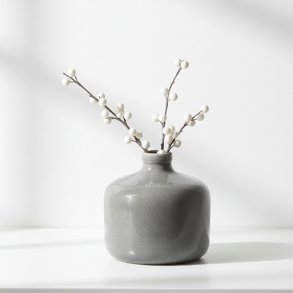 Garda Glazed Eve Grey Vase