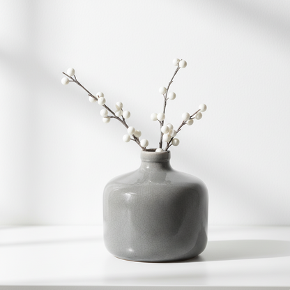 Garda Glazed Eve Grey Vase