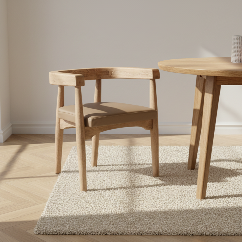 Arena Acacia Wood Dining Chair