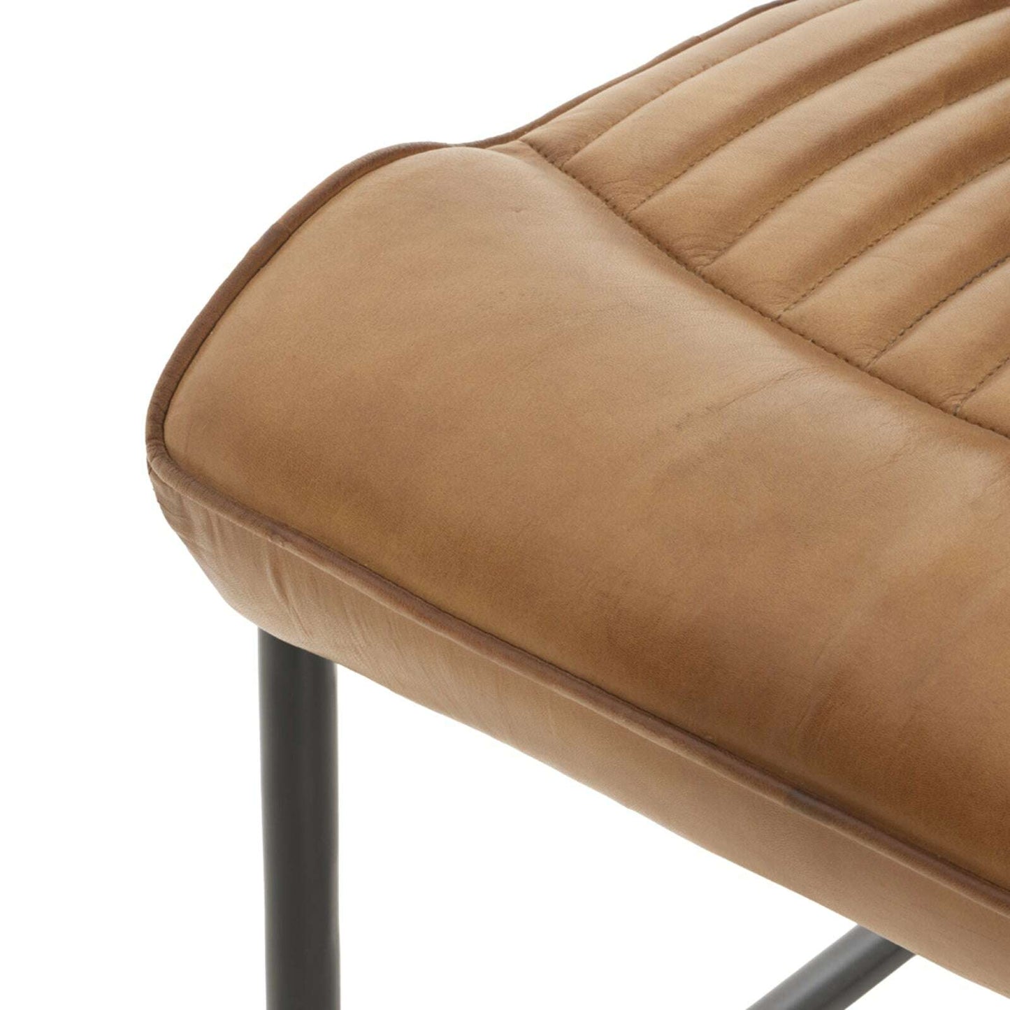 Billy Brown Leather Dining Chair
