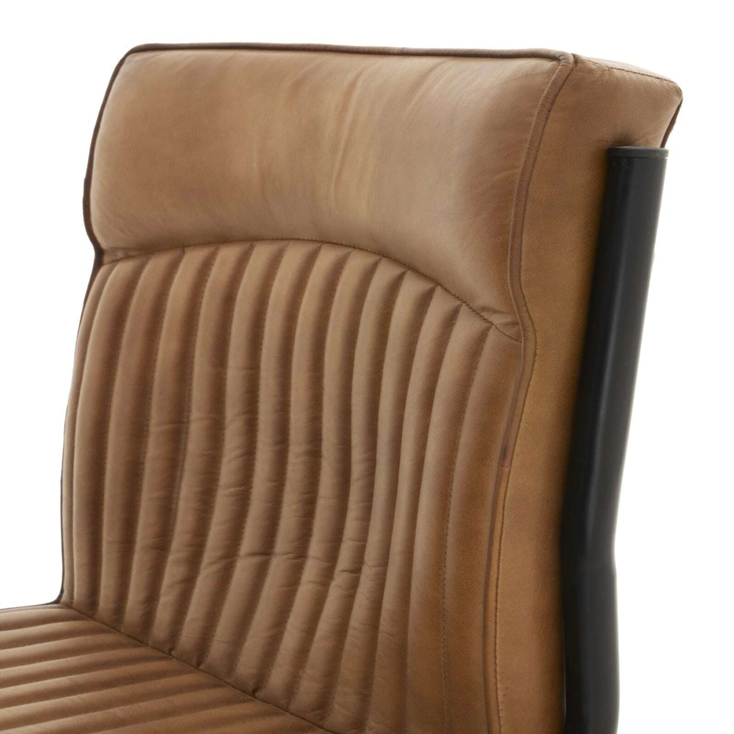 Billy Brown Leather Dining Chair