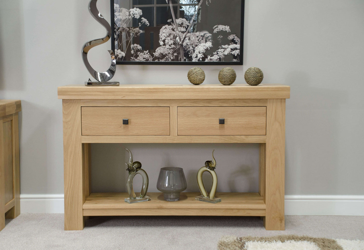 Bordeaux Solid Oak Console Table