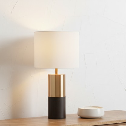 Etosha Wood and Metal Table Lamp