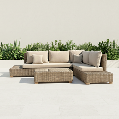 Capri Outdoor Large Corner And Coffee Table Set