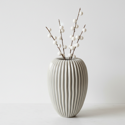 Pallida Striped Large Vase