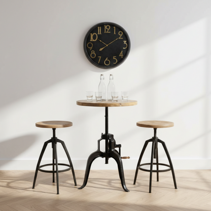 Draftsman Adjustable Bar Bistro Table