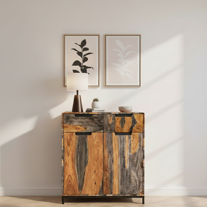 Kavi Sheesham Wood Hall Cabinet