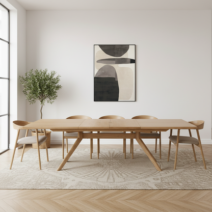 Isla Oak 2.1m Extendable Dining Table