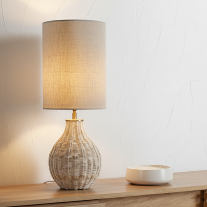 Natural Rattan Small Table Lamp