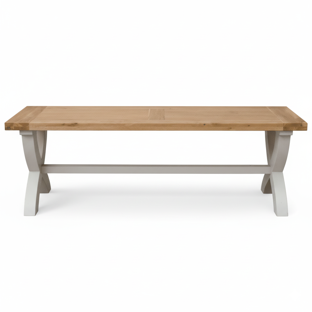 Deluxe Painted X Dining Bench