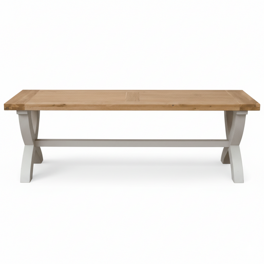 Deluxe Painted X Dining Bench