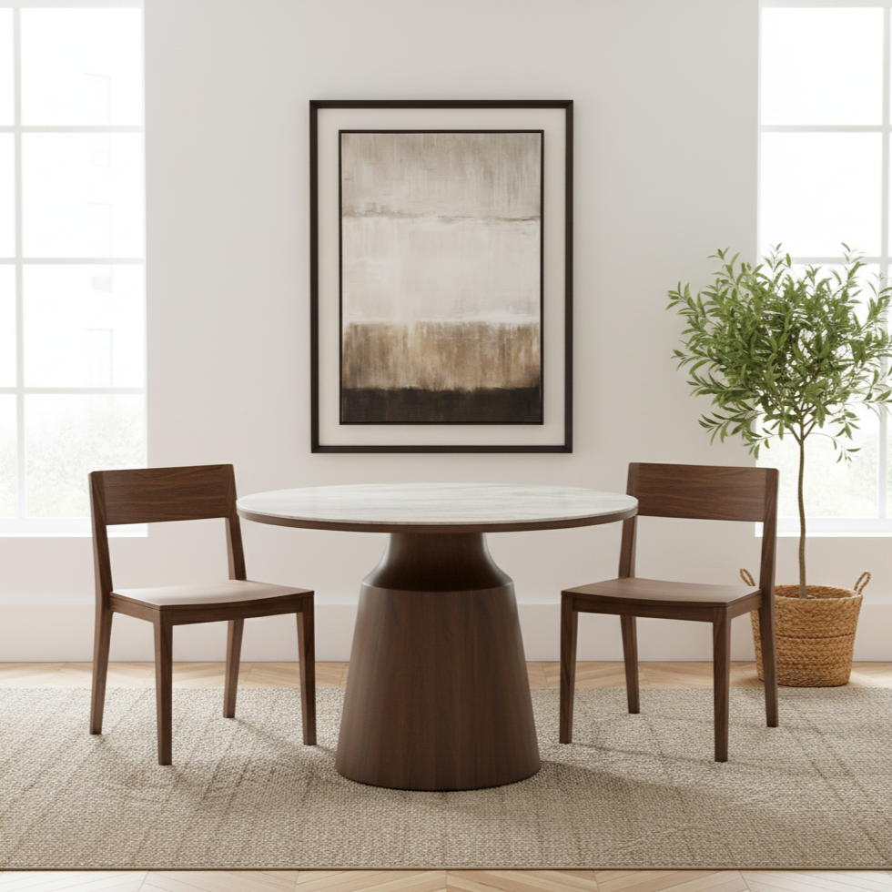 Freya 1m Round Dining Table