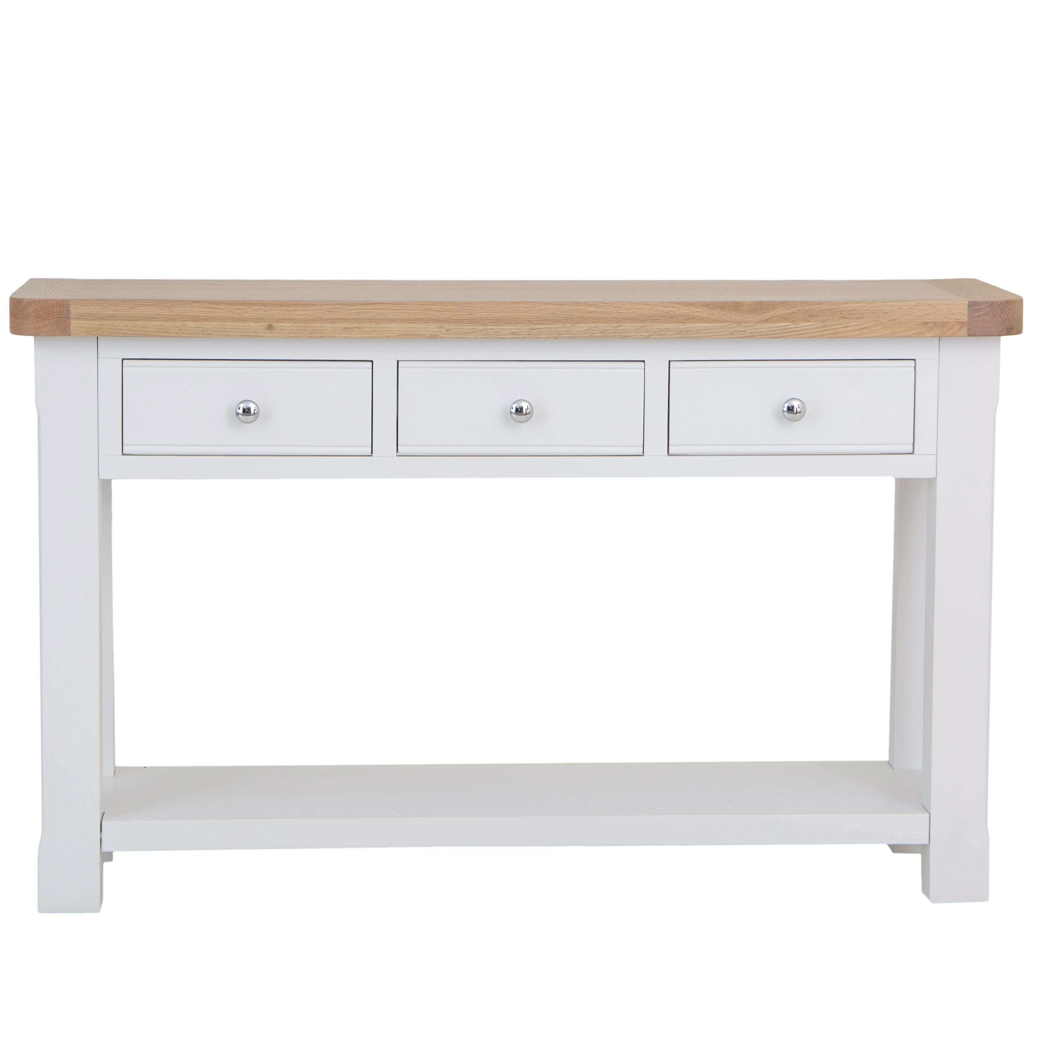 Chesterfield Console Table – Modern Farmhouse Style with Oak Top ...