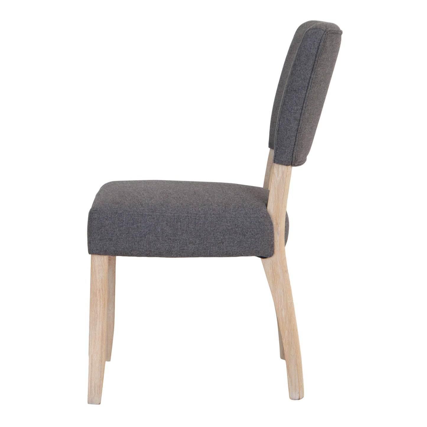 Chesterfield Fabric Grey Dining Chair