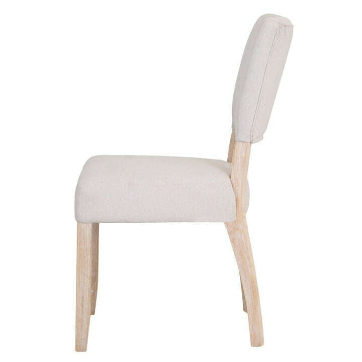 Chesterfield Fabric Grey Dining Chair