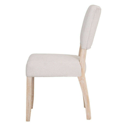 Chesterfield Fabric Grey Dining Chair
