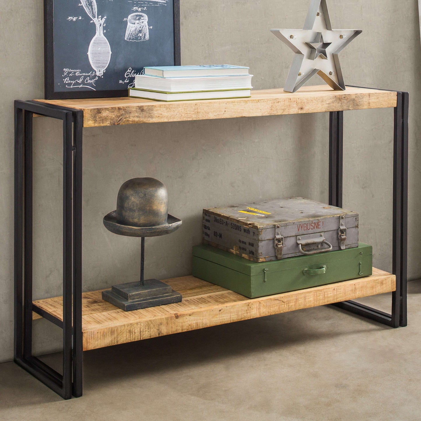 Cosmo Industrial Console Table