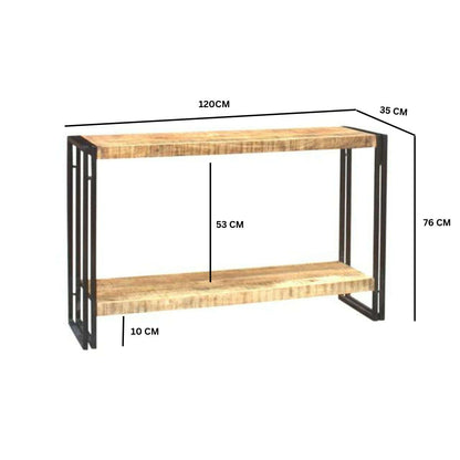 Cosmo Industrial Console Table