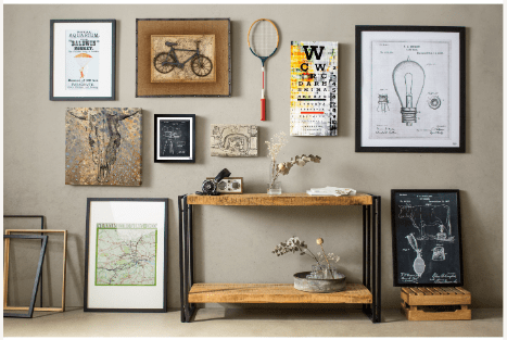 Cosmo Industrial Console Table