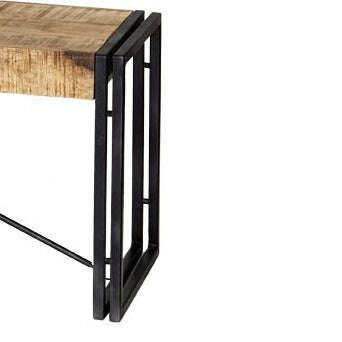Cosmo Industrial Metal & Reclaimed Wood Dining Bench