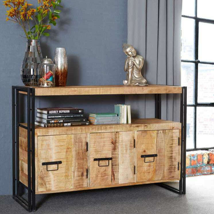 Cosmo Industrial Reclaimed Wood Sideboard