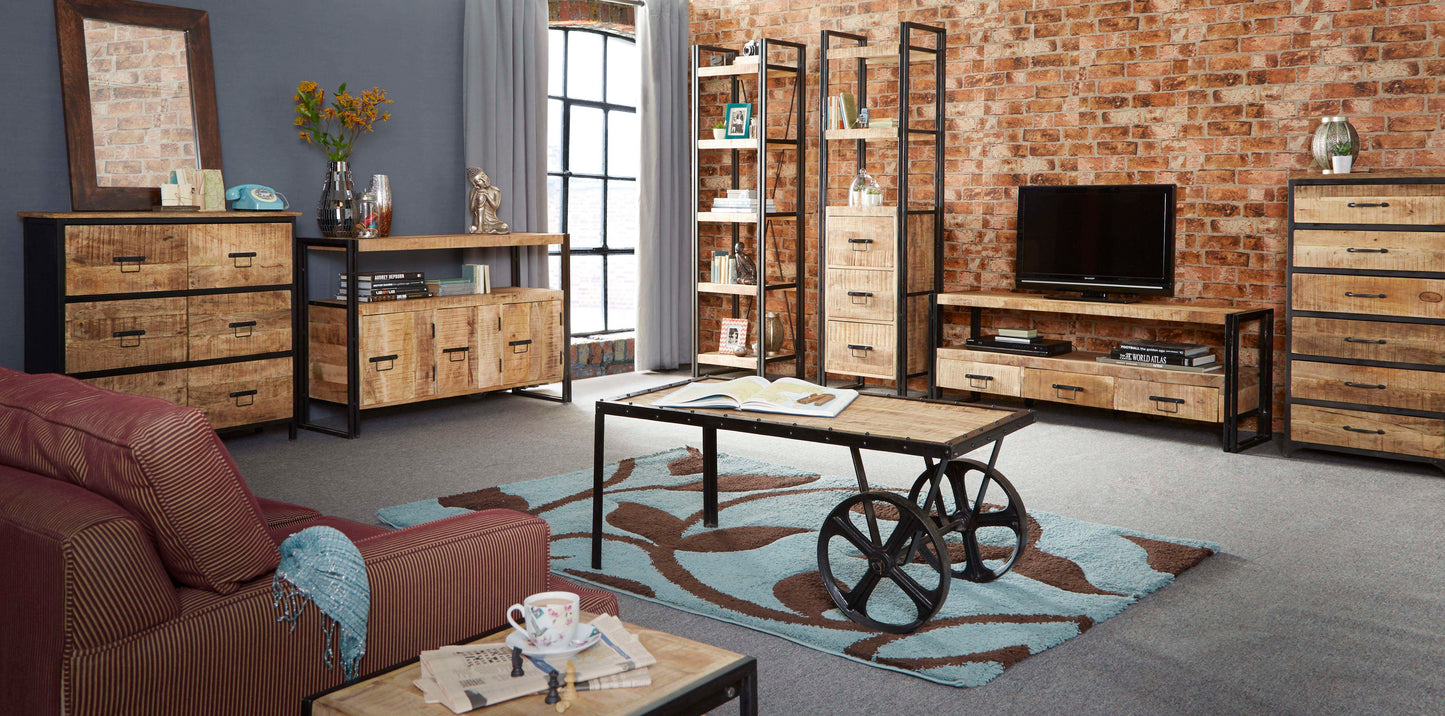 Cosmo Industrial Reclaimed Wood Sideboard