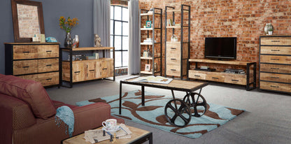 Cosmo Industrial Reclaimed Wood Sideboard