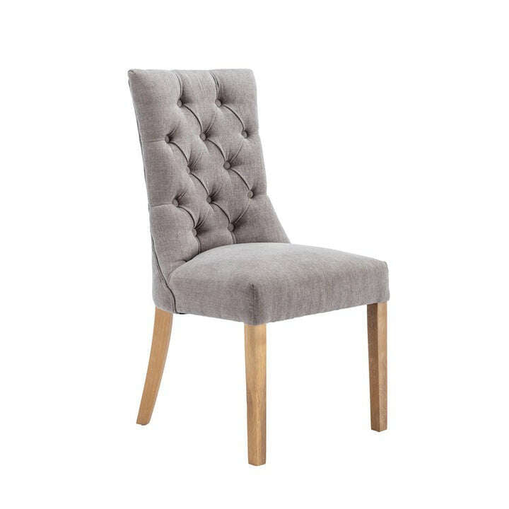 Curved Button Back Dining Chair