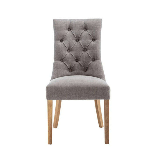 Curved Button Back Dining Chair