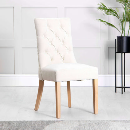 Curved Button Back Dining Chair