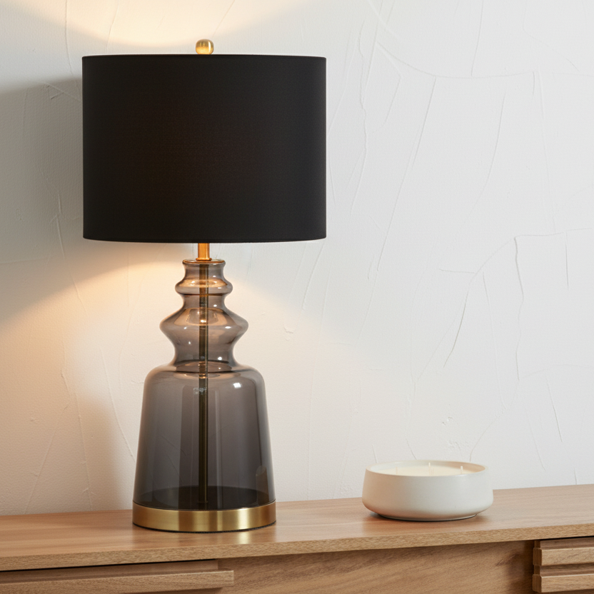 Luxton Glass Urn Table Lamp