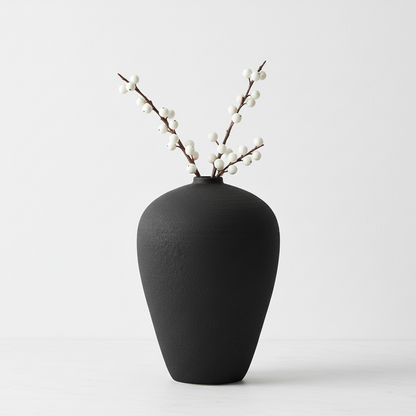 Astral Matte Black Tall Vase