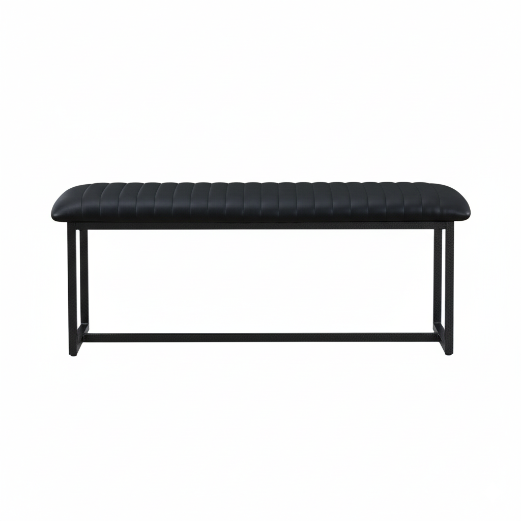Vintage Style PU Leather Dining Bench