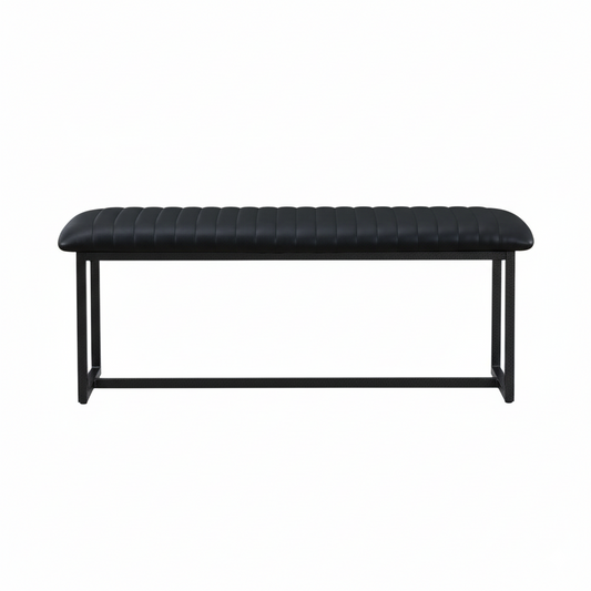 Vintage Style PU Leather Dining Bench