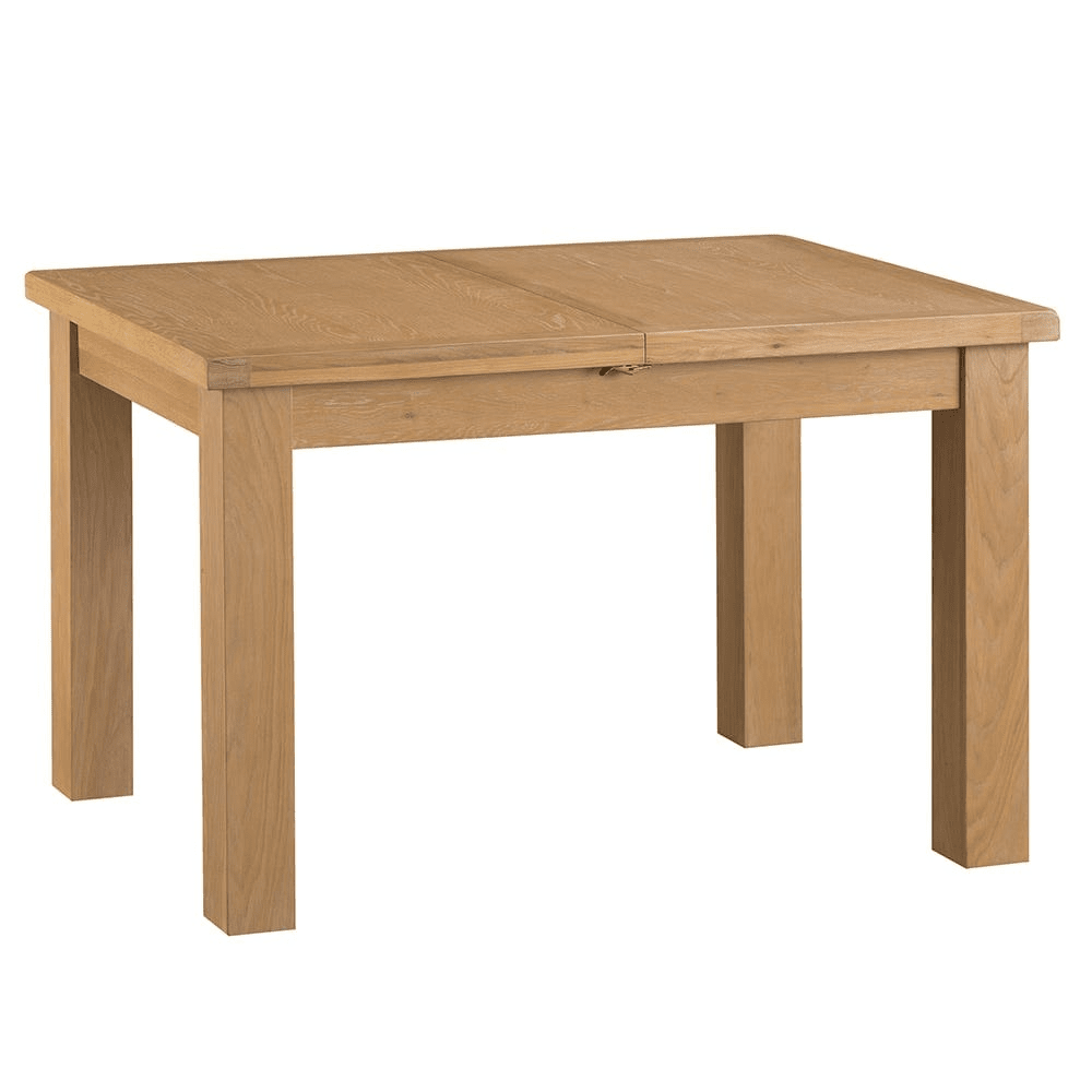 Dewsbury Oak 1.25M Butterfly Extendable Dining Table