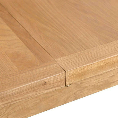 Dewsbury Oak 1.25M Butterfly Extendable Dining Table