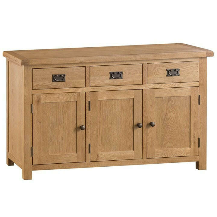 Dewsbury Oak 3 Door Sideboard