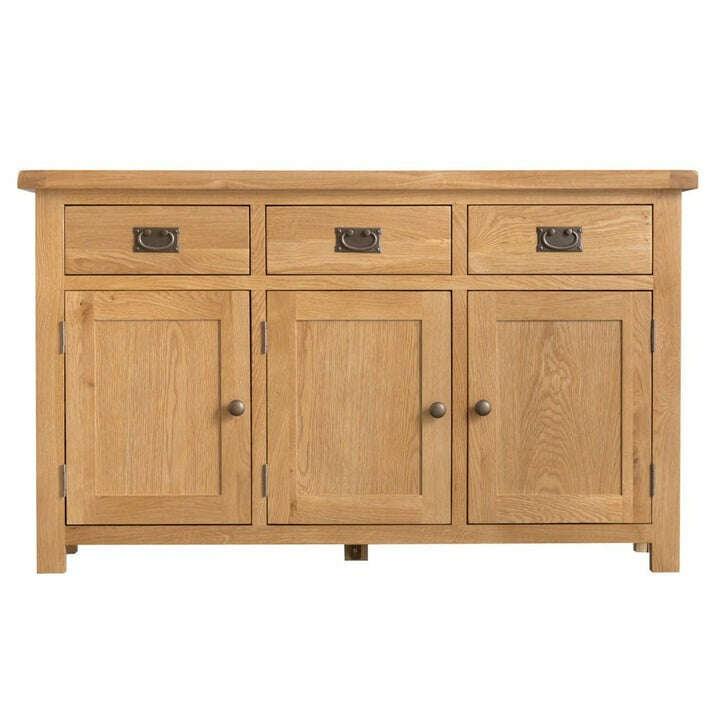 Dewsbury Oak 3 Door Sideboard