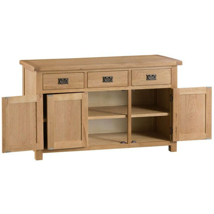 Dewsbury Oak 3 Door Sideboard