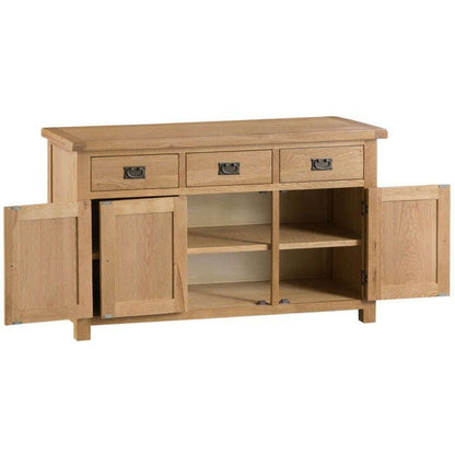 Dewsbury Oak 3 Door Sideboard