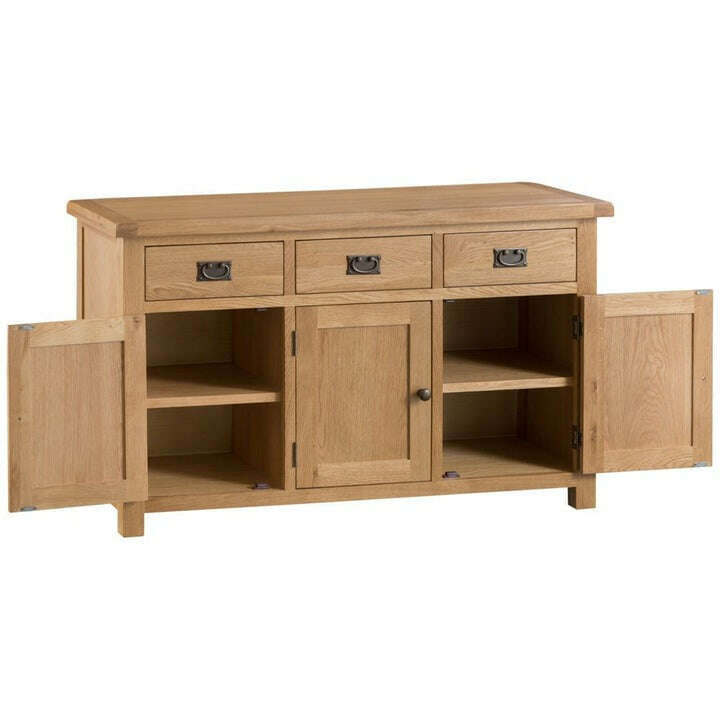 Dewsbury Oak 3 Door Sideboard