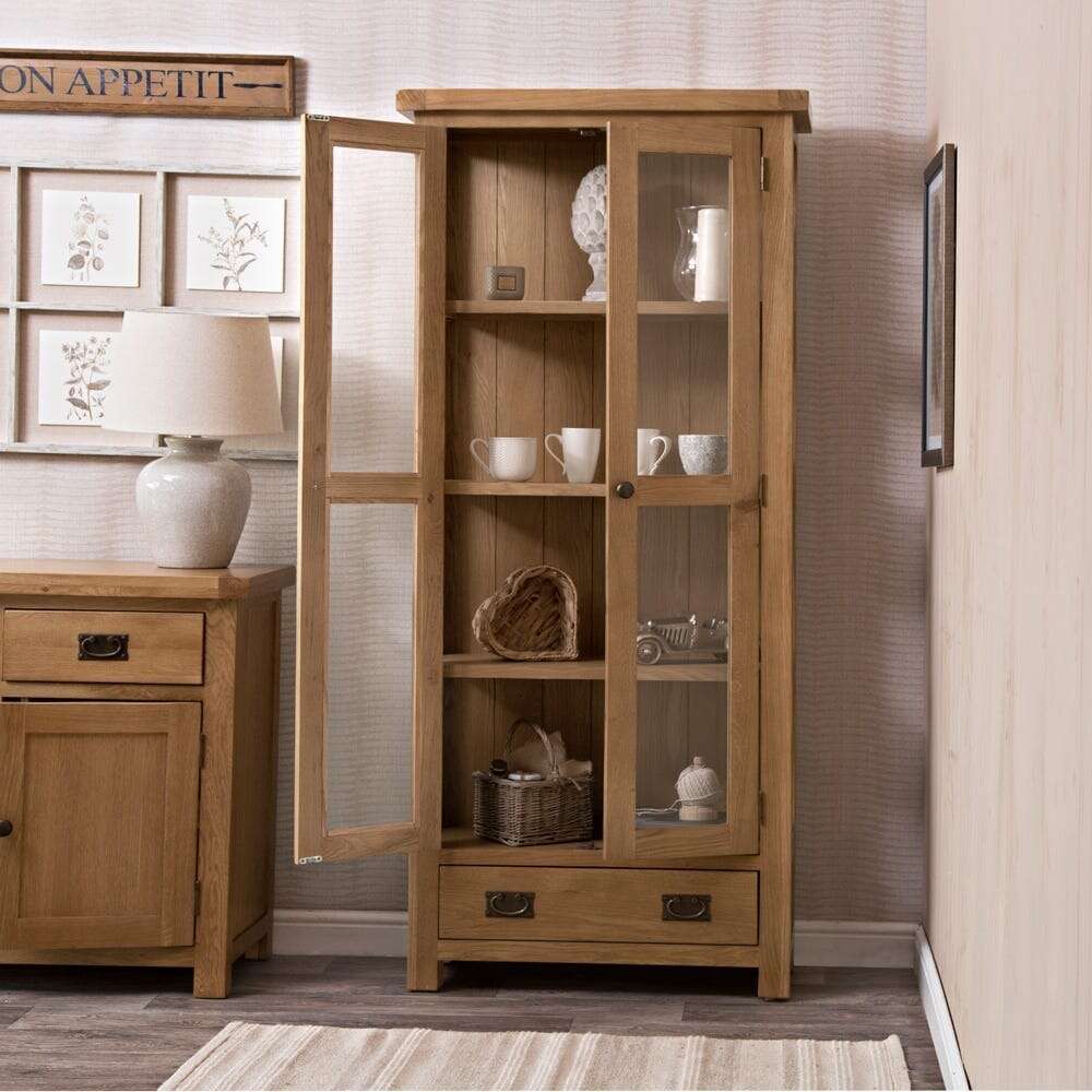 Dewsbury Oak Display Cabinet