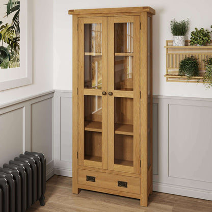Dewsbury Oak Display Cabinet