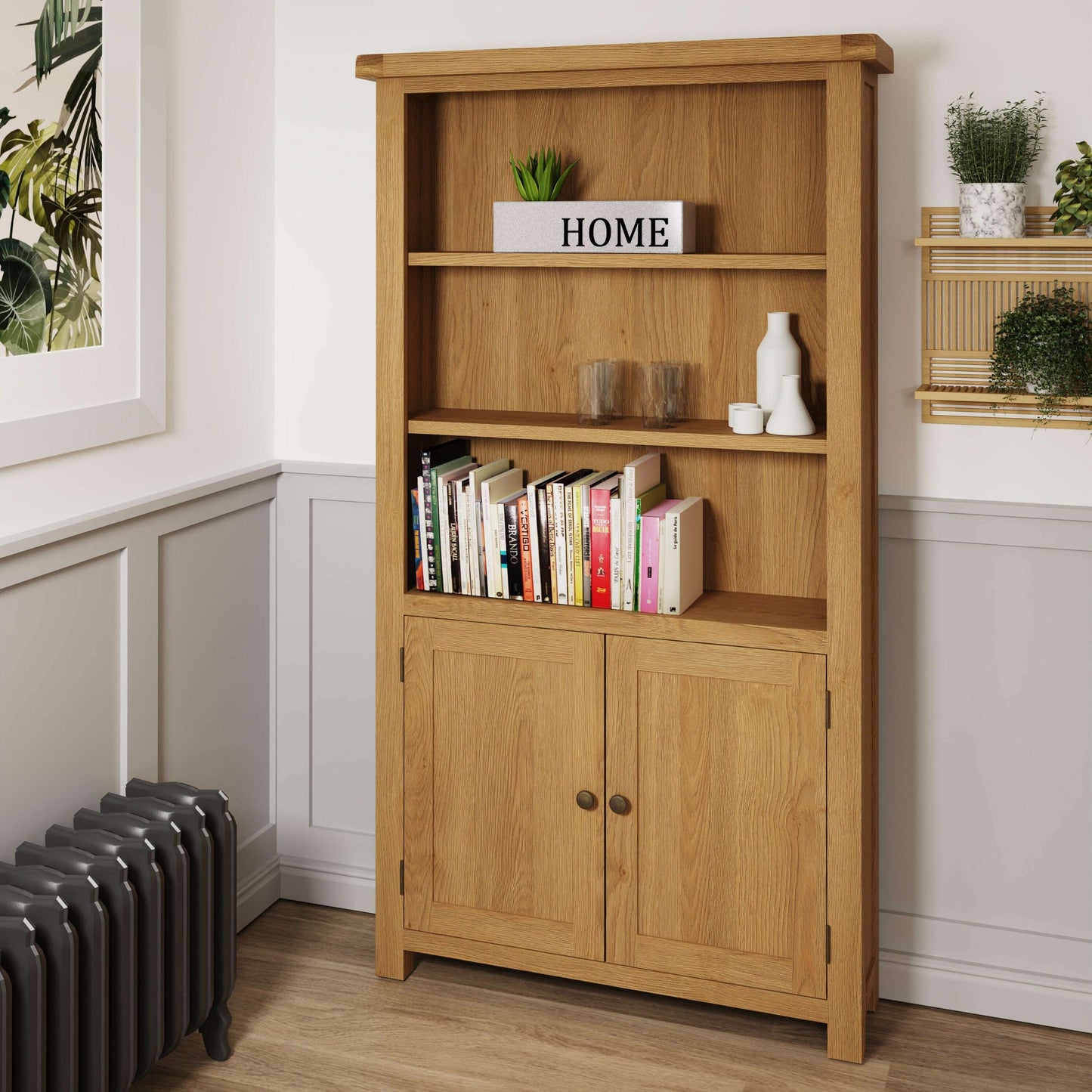 Dewsbury Oak Large Bookcase