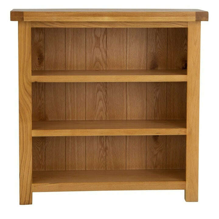 Dewsbury Small Bookcase – Classic Oak Finish with Spacious Shelving ...