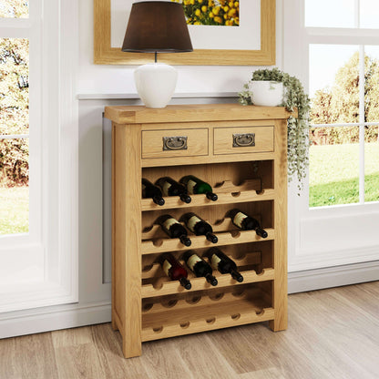 Dewsbury Oak Wine Rack