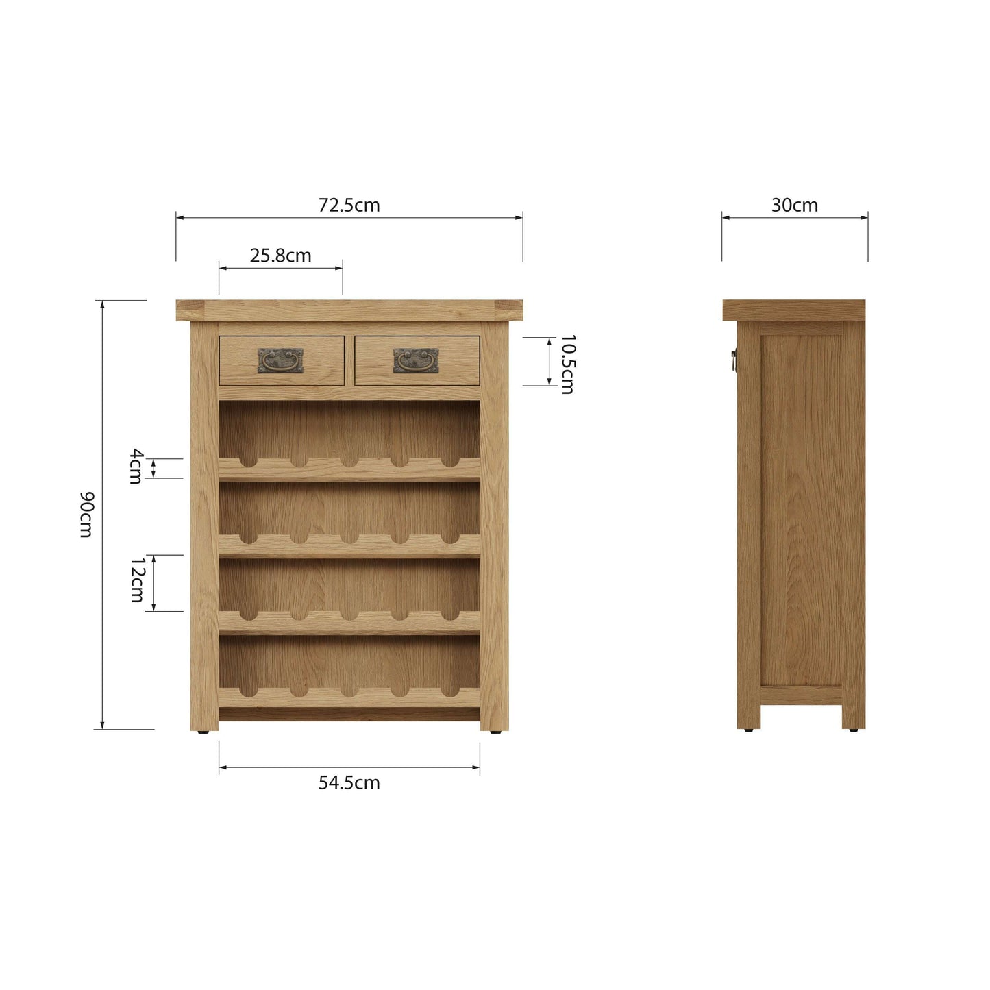 Dewsbury Oak Wine Rack