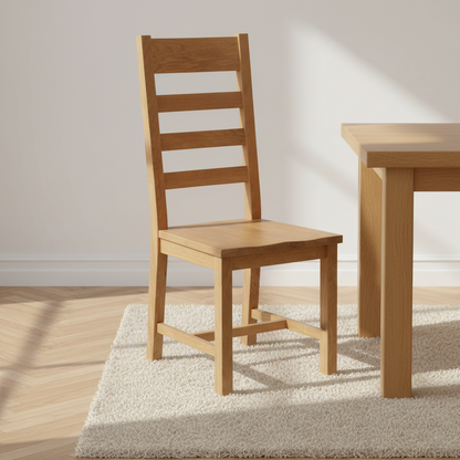 Dewsbury Oak Wooden Seat Dining Chair