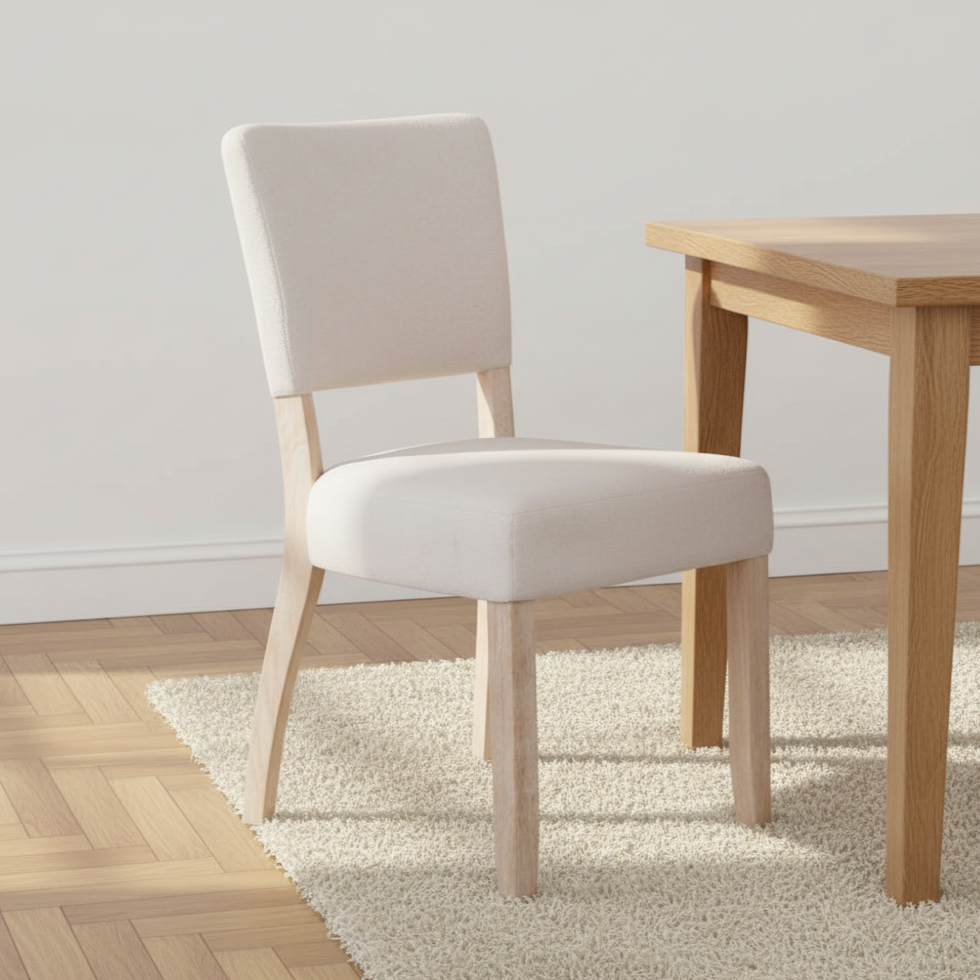 Chesterfield Fabric Grey Dining Chair