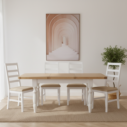 Chesterfield Oak 1.3m Extendable Dining Table